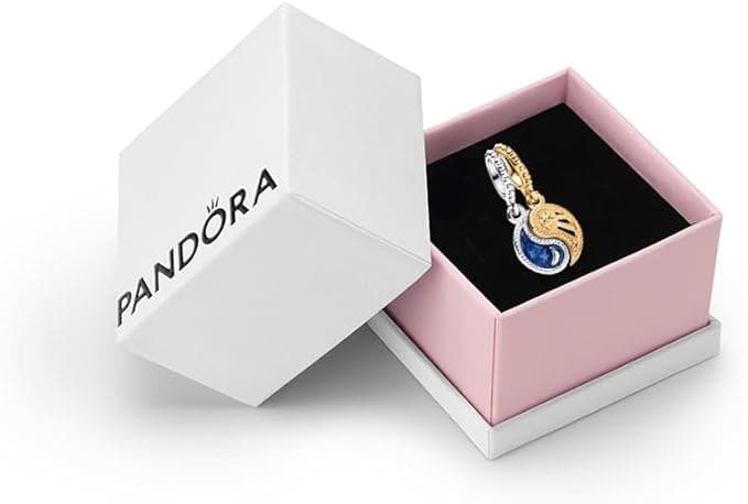 Breloque pendante scindable bicolore Soleil & Lune, Pandora