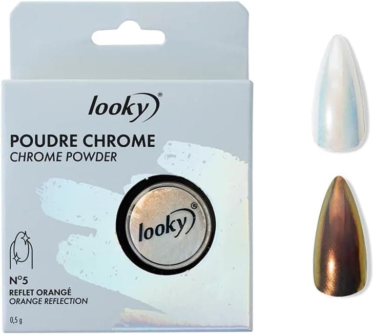 Poudre à ongles chromée Looky - Amazon