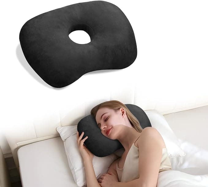Oreiller pour piercing avec un trou