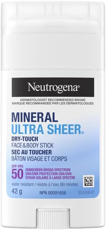 Bâton d'écran solaire SPF 50 de Neutrogena
