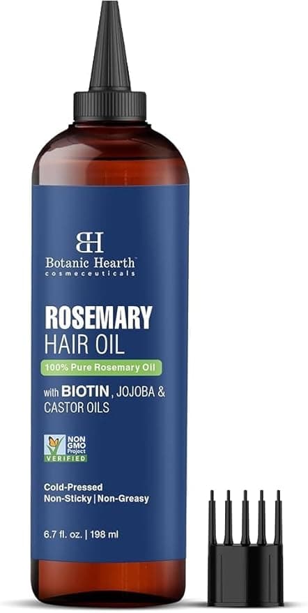 Huile de romarin pour croissance des cheveux Botanic Hearth sur Amazon