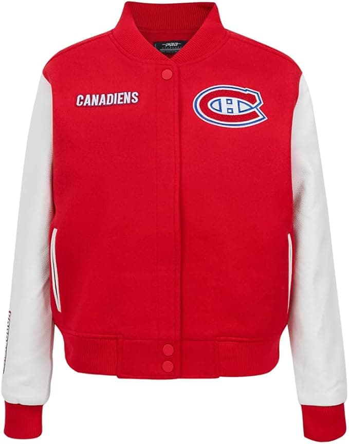 Classic Chenille Wool Pull Over Varsity Jacket