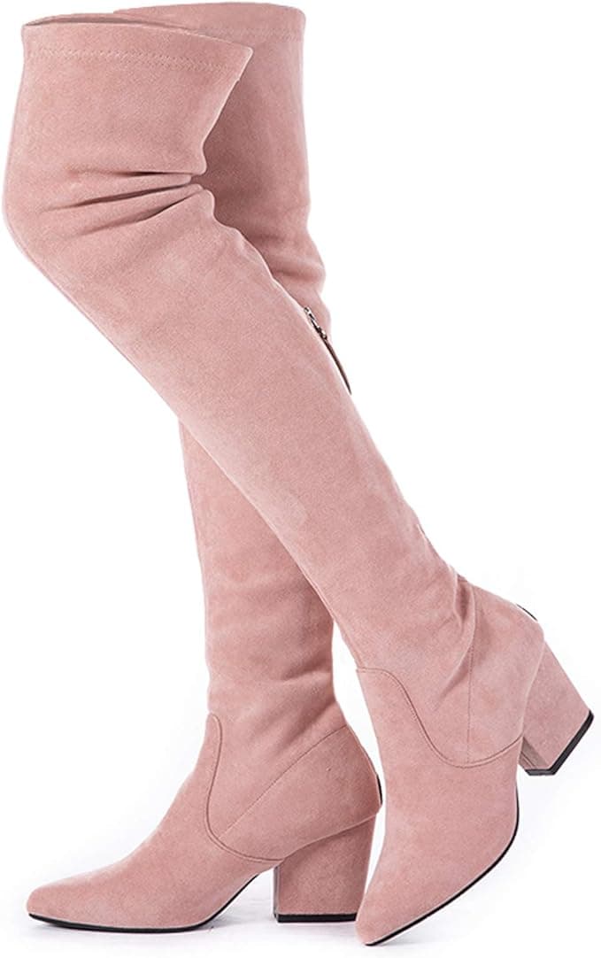 Mtzyoa Cuissardes à talon bloc sur Amazon