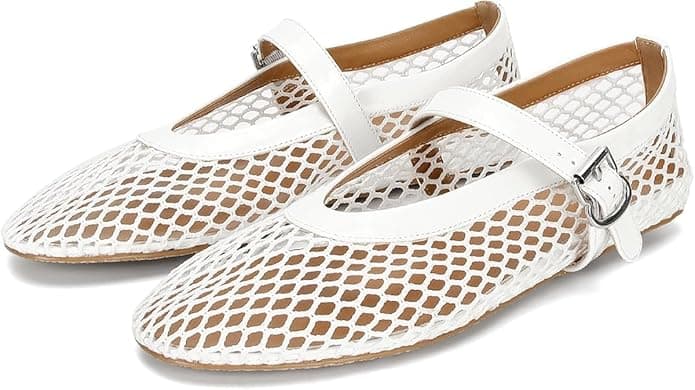 Ballerines plates en maille, 36$ sur Amazon