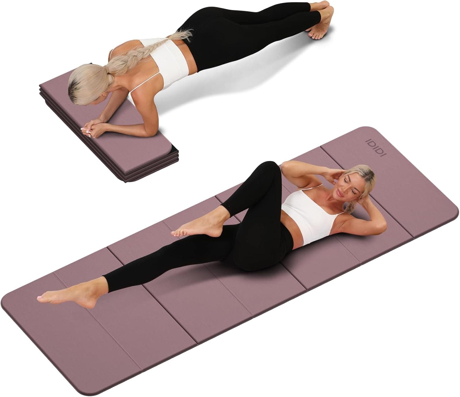 Tapis de yoga pliable extra épais de 0,8 cm