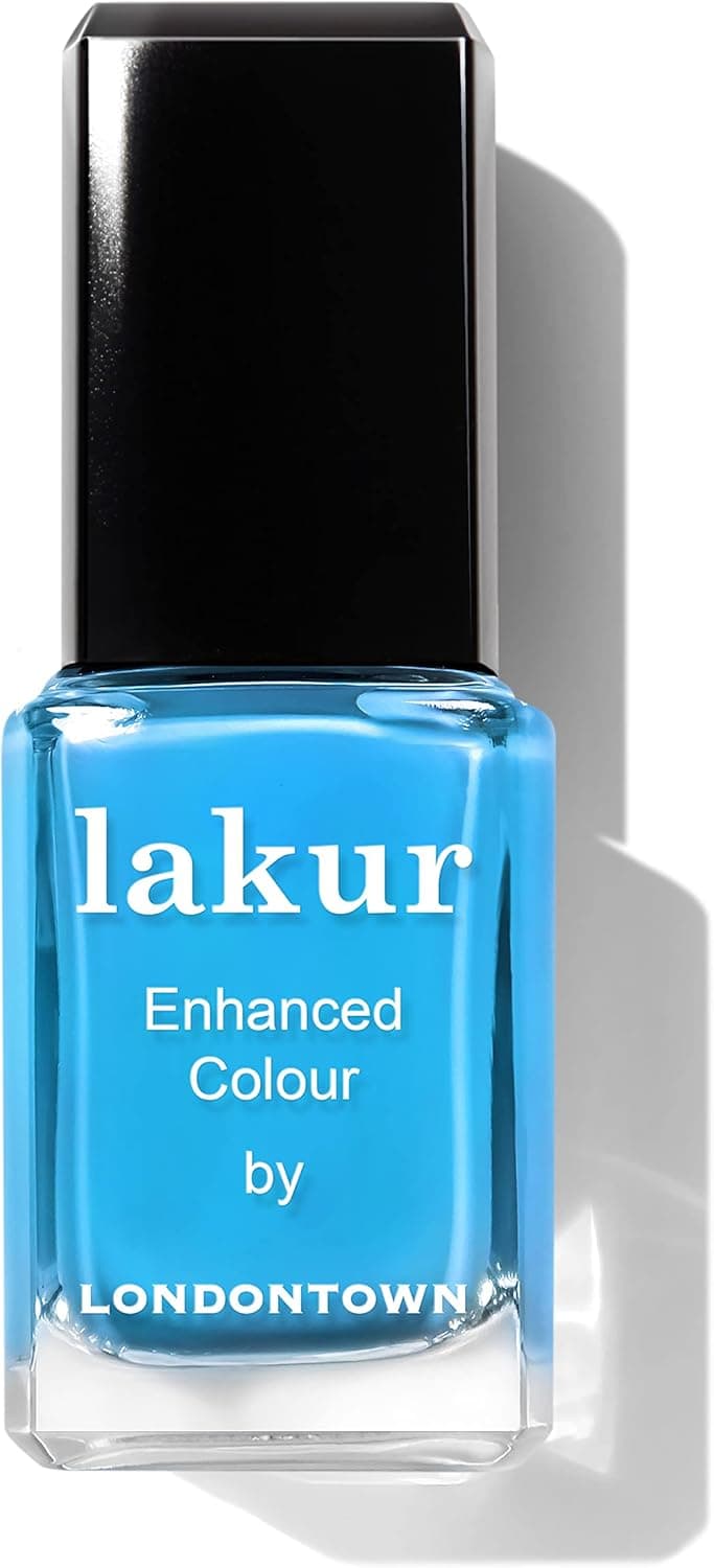 Vernis à ongles brillant bleu néon