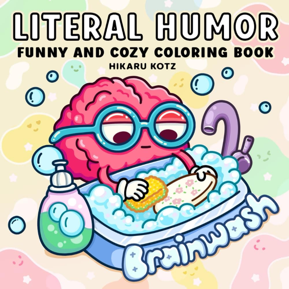 Humour littéral : livre de coloriage pour adultes et ados