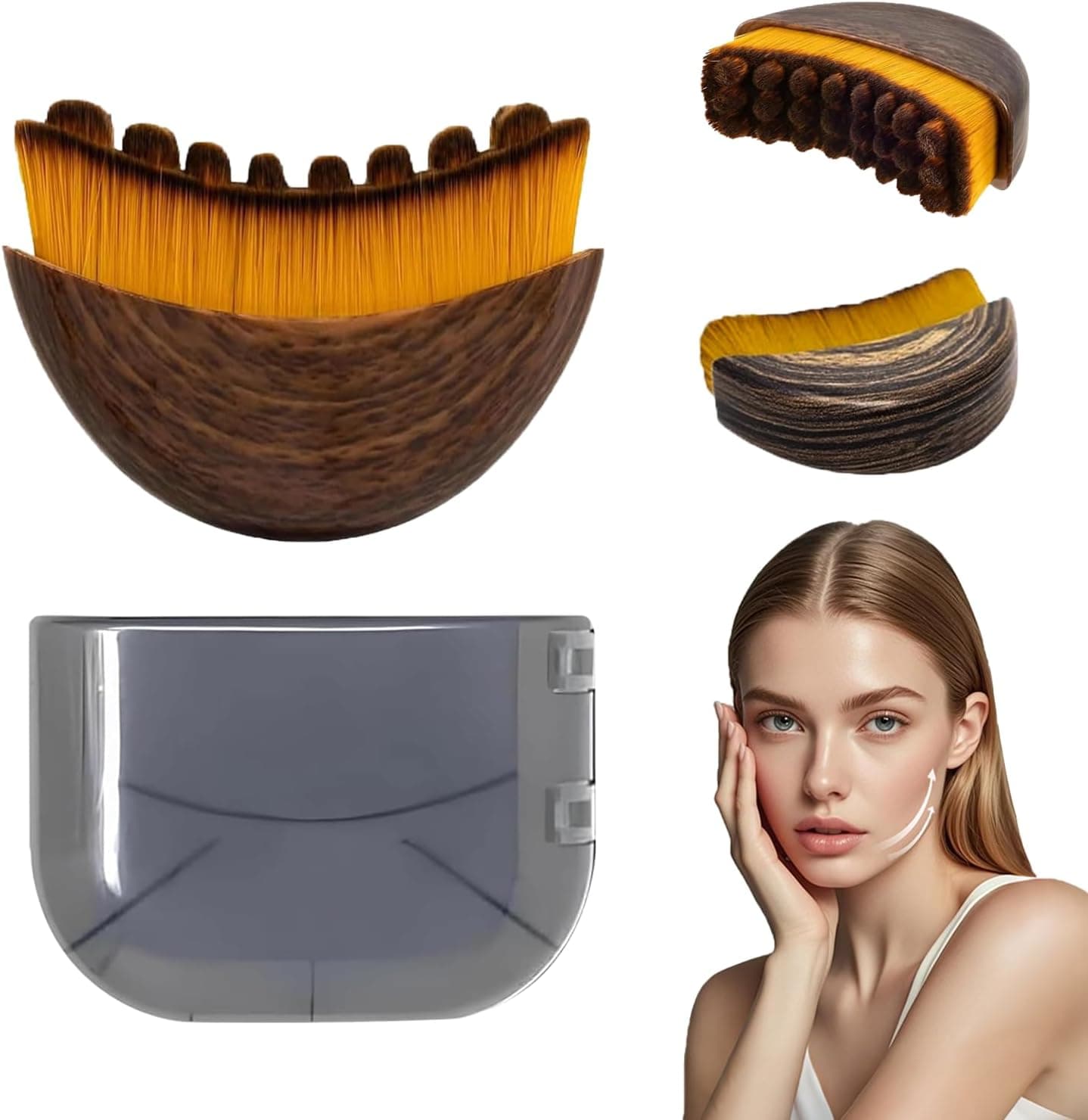 Brosse de contour lymphatique pour le visage