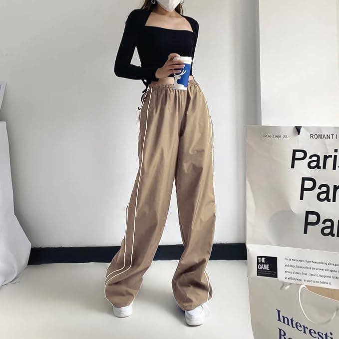 Pantalon parachute Y2K