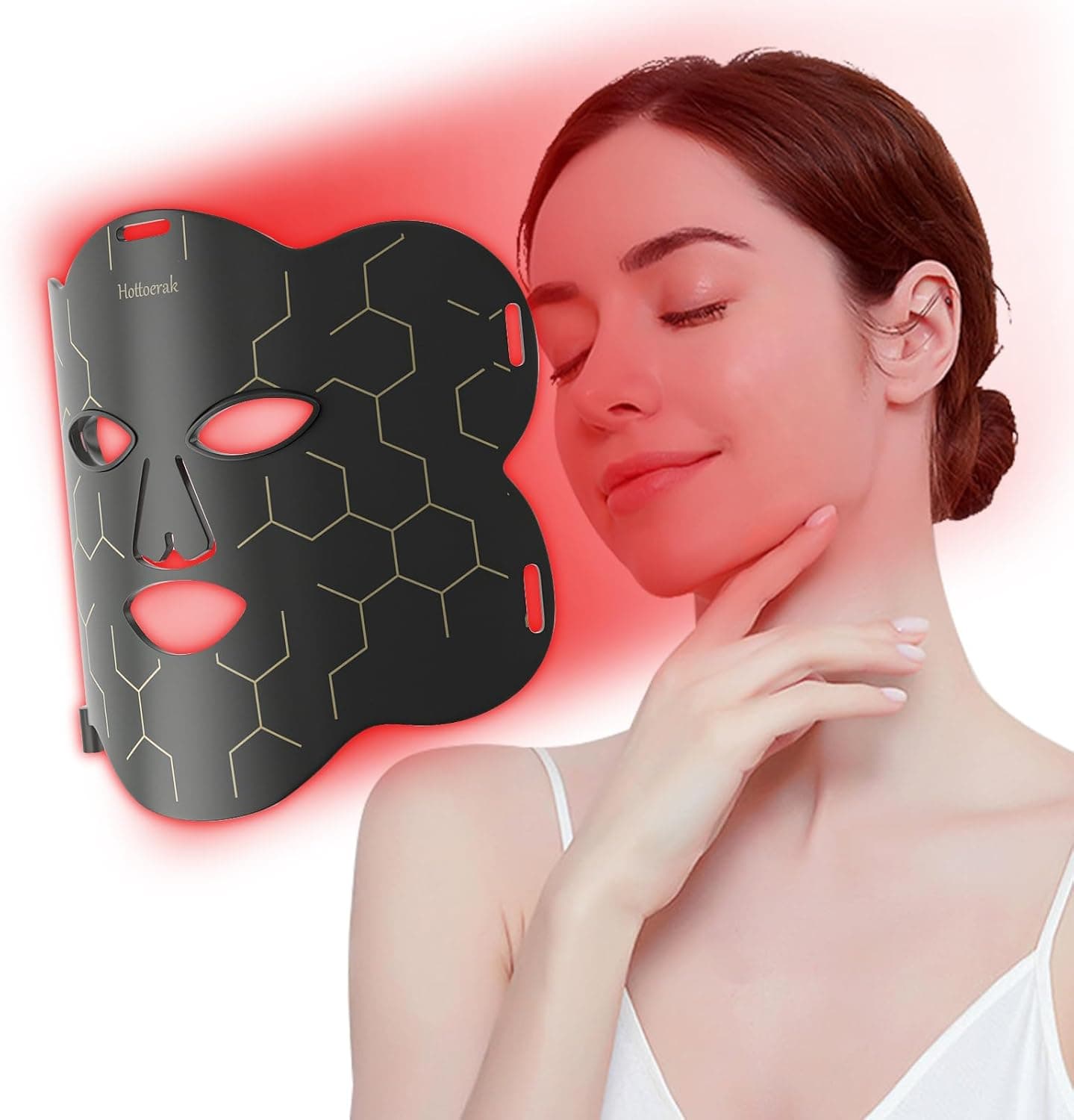 Lumière rouge pour le visage Hottoerak