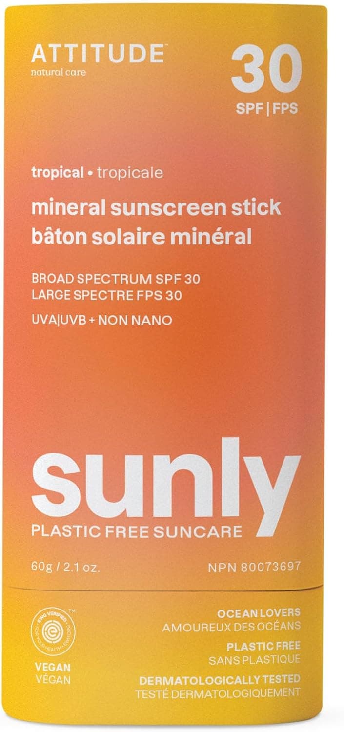 Bâton de crème solaire minérale SPF 30 ATTITUDE
