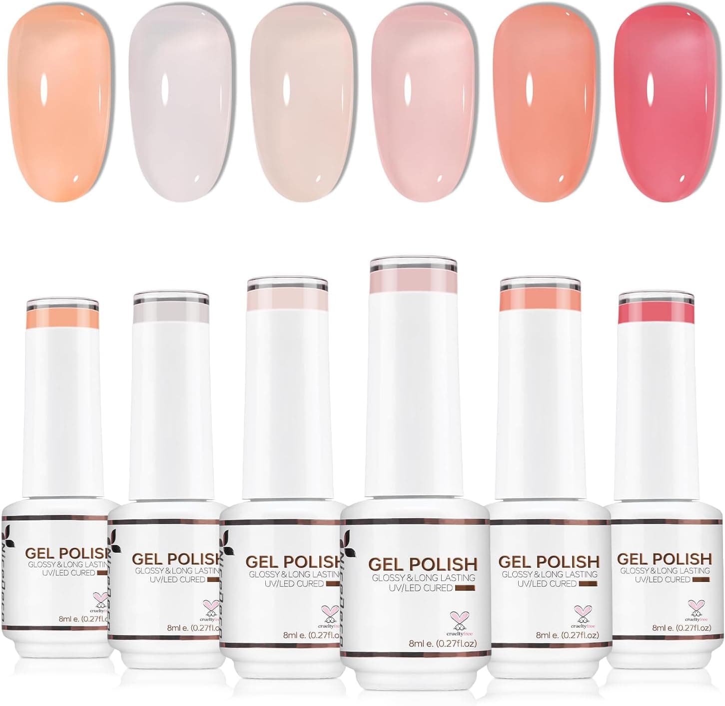 Lot de 46 vernis à ongles gel Nicedeco - Amazon