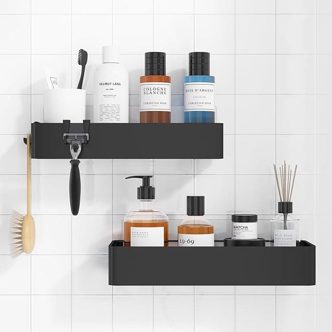 2 organiseurs de douche adhésifs, Kitsure 