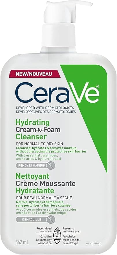 Nettoyant hydratant pour le visage crème à mousse CeraVe