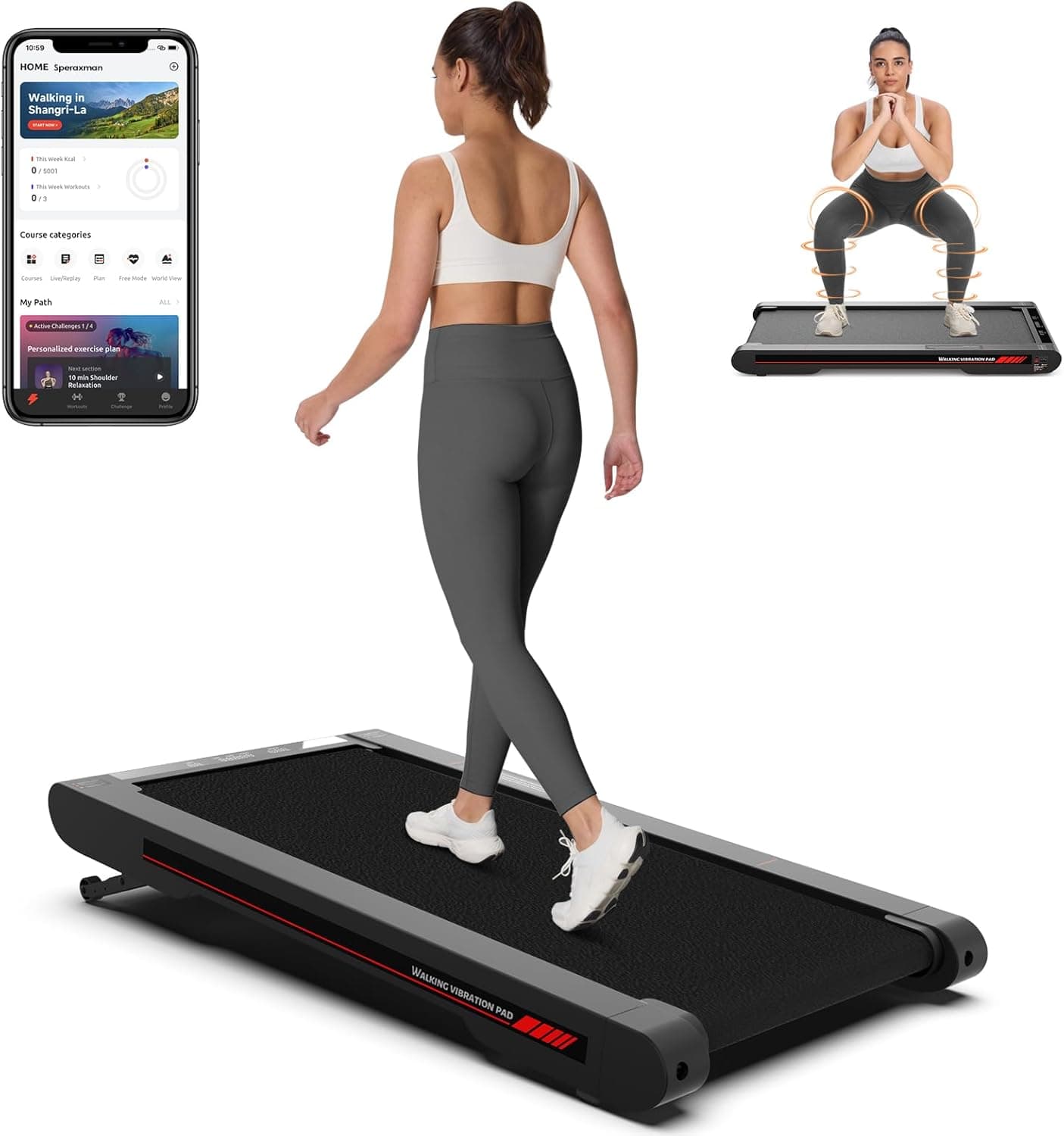 Tapis roulant pour la maison 4 en 1