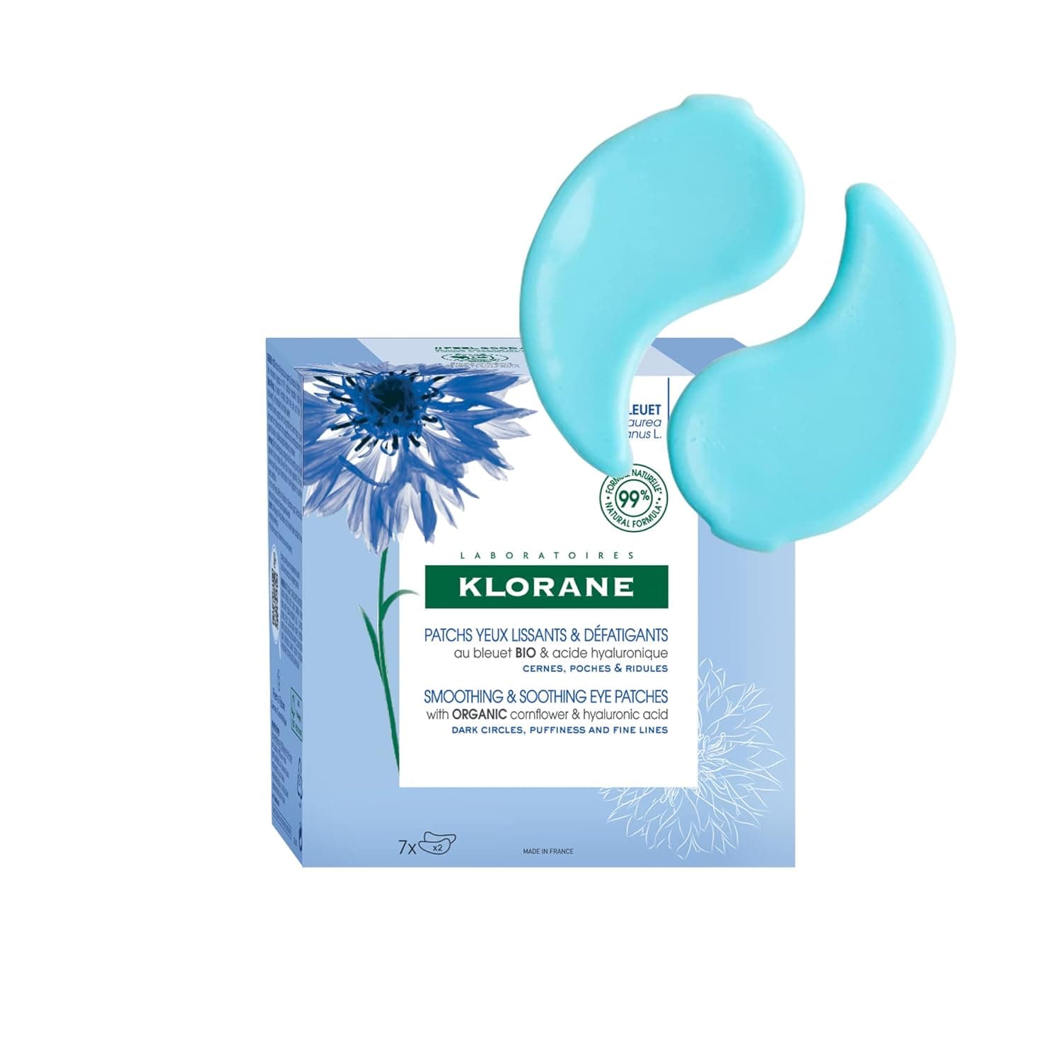Patchs lissants et apaisants pour les yeux, Klorane
