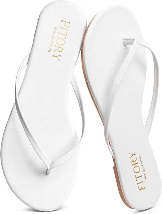 FITORY Tongs en cuir, 28$ sur Amazon