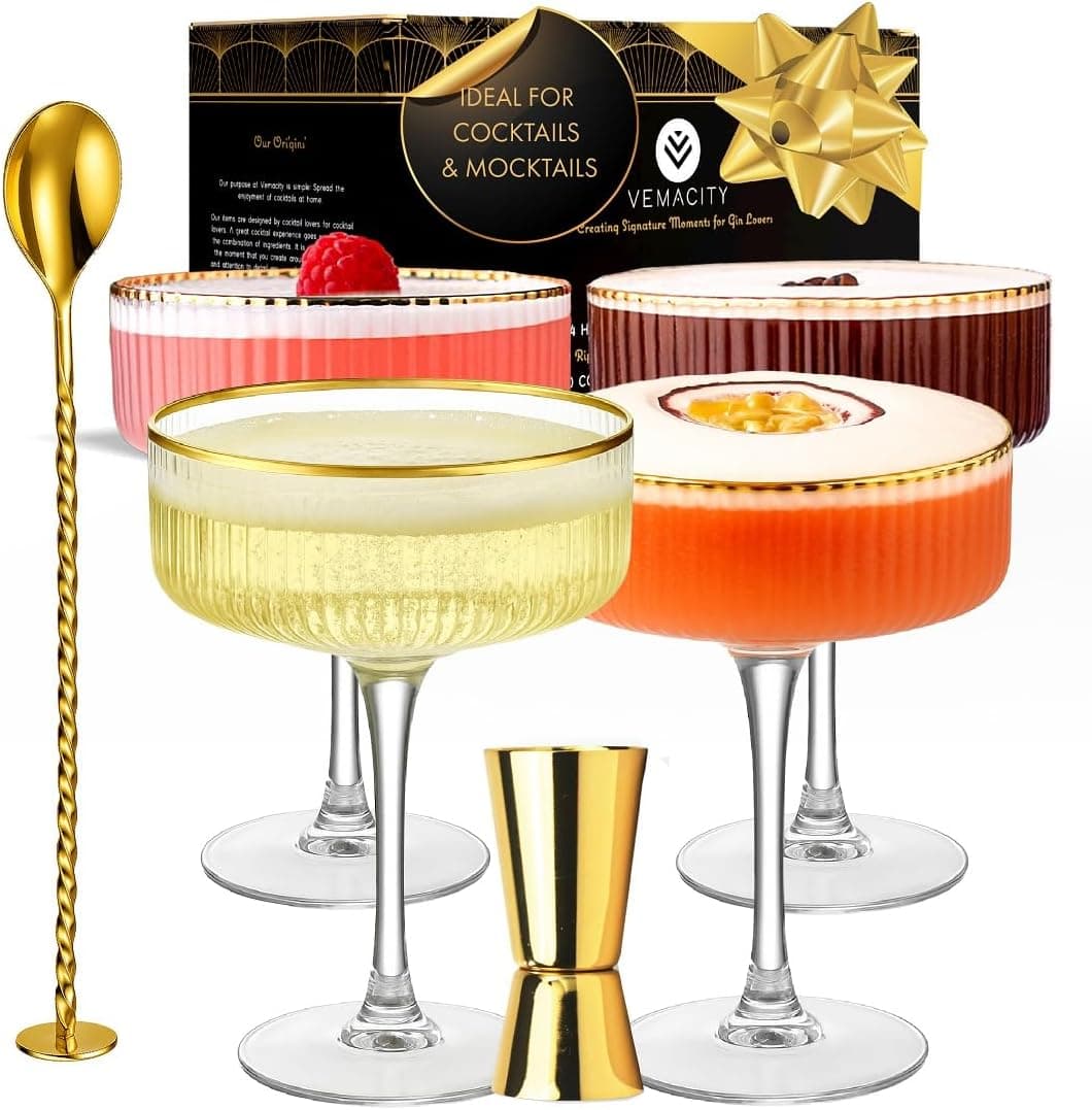 Lot de 4 verres à cocktail
