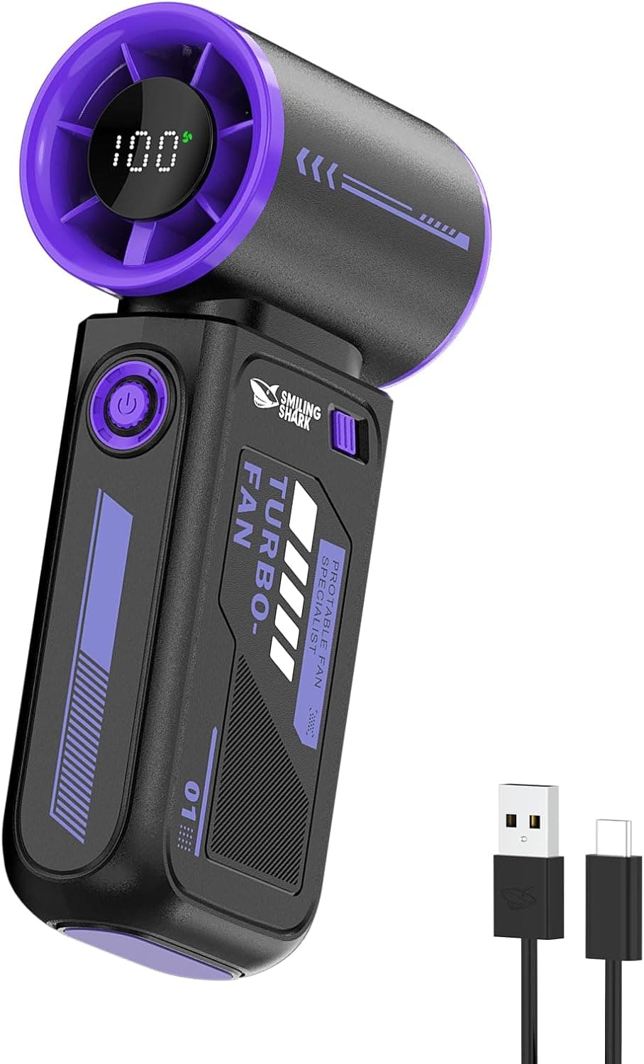 Smiling Shark TF-01 Ventilateur turbo portable