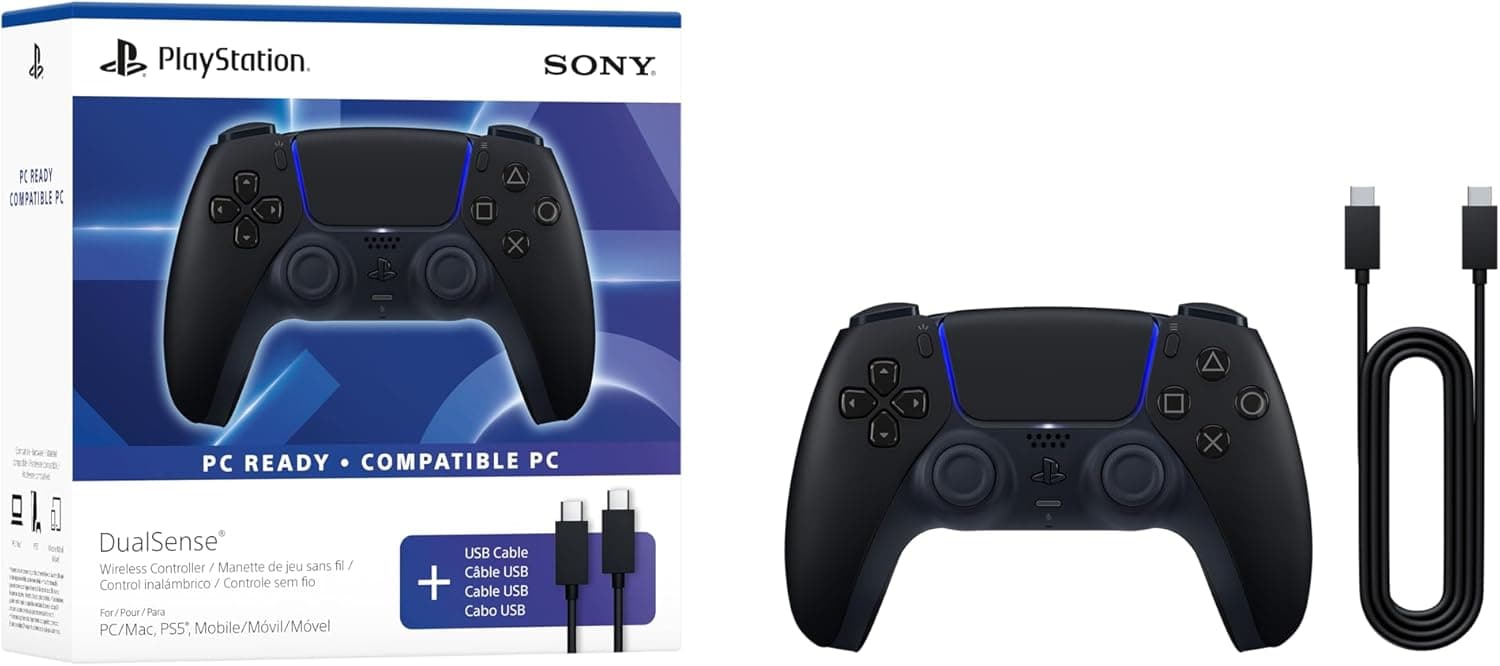 DualSense PS5 Midnight Black + câble USB C