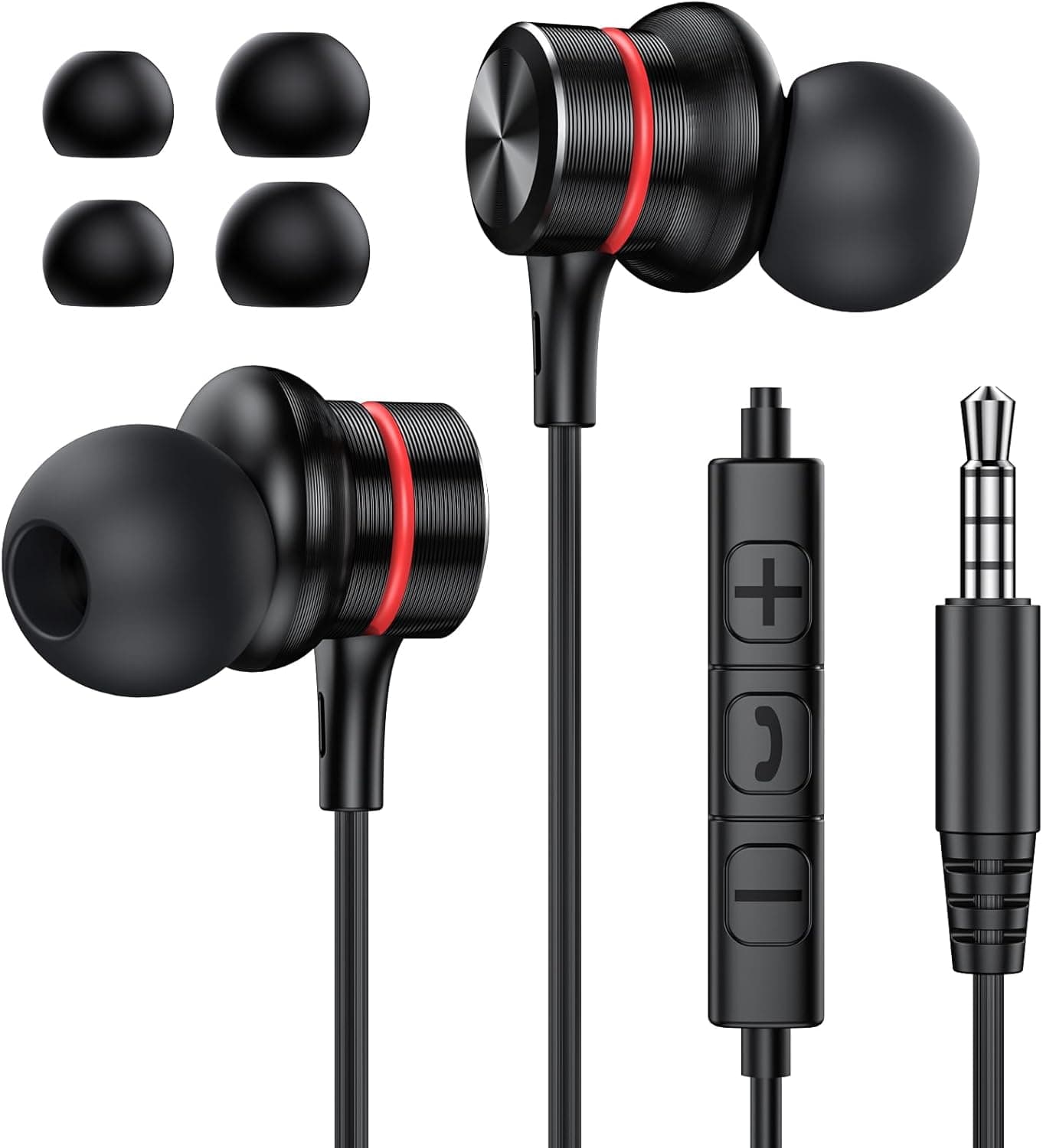 Écouteurs filaires intra-auriculaires antibruit
