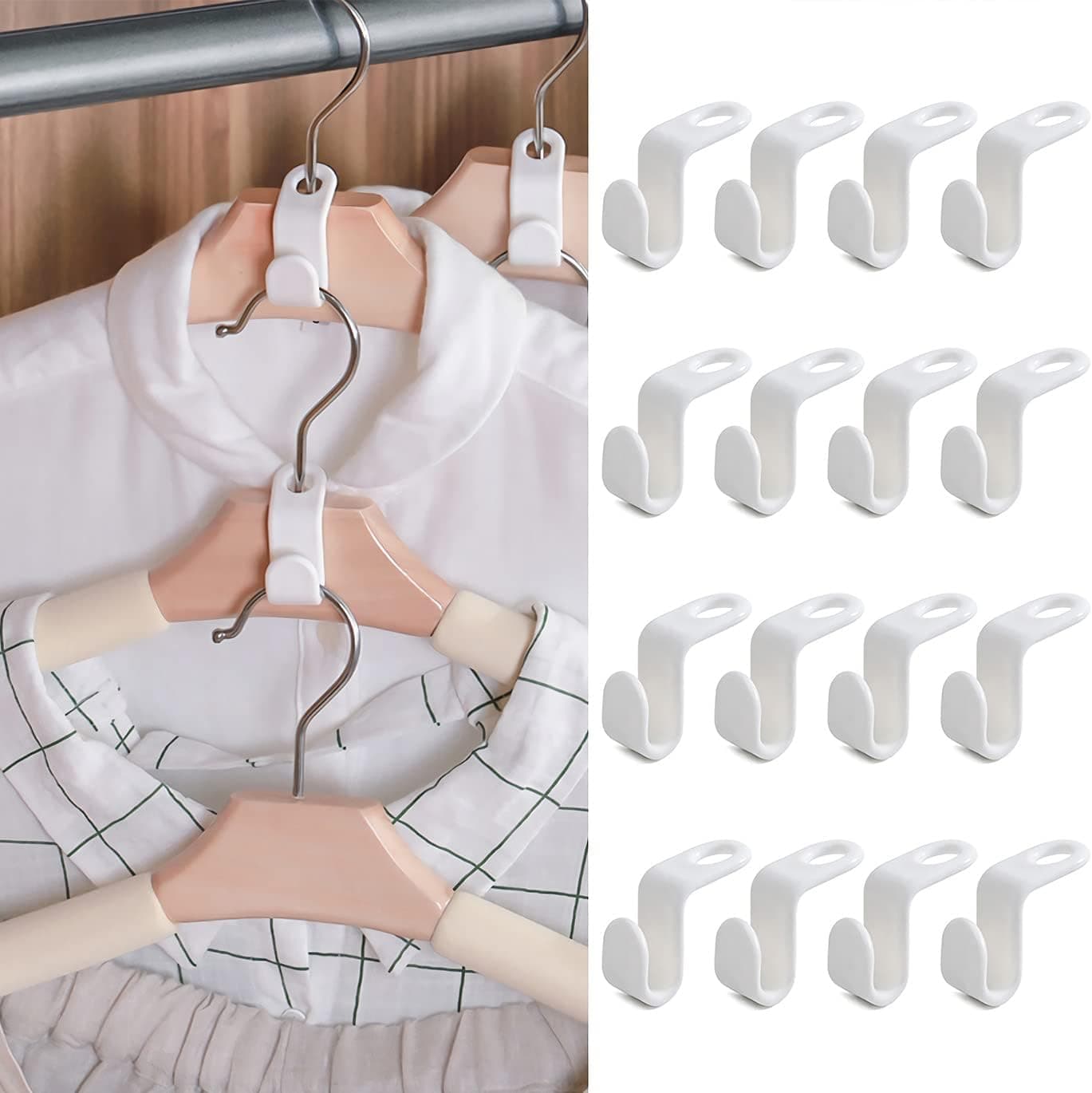 Ensemble de 30 crochets de connexion pour cintre à vêtements