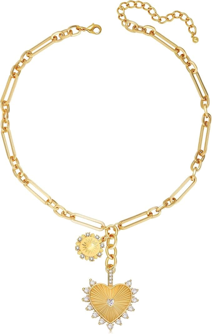 Collier plaqué or 18 K, Bonjourly