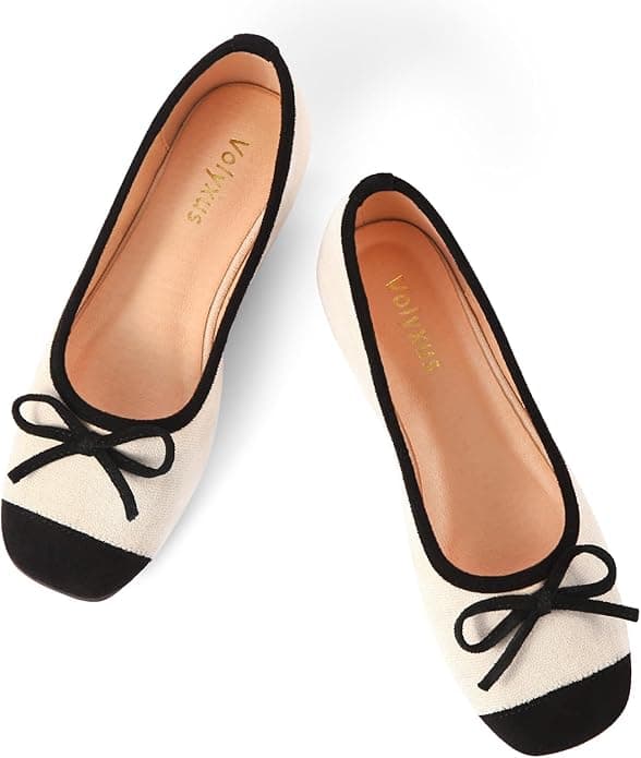 Ballerines plates bicolores, 40$ sur Amazon