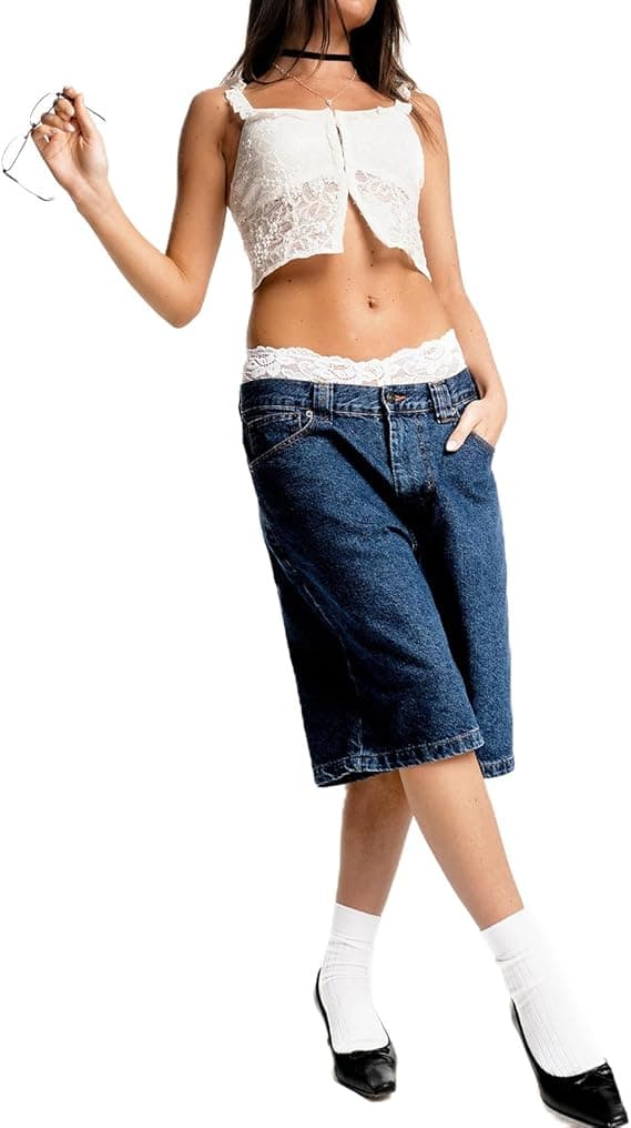Bermuda Y2K en jean