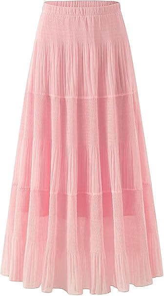 Jupe maxi plissée