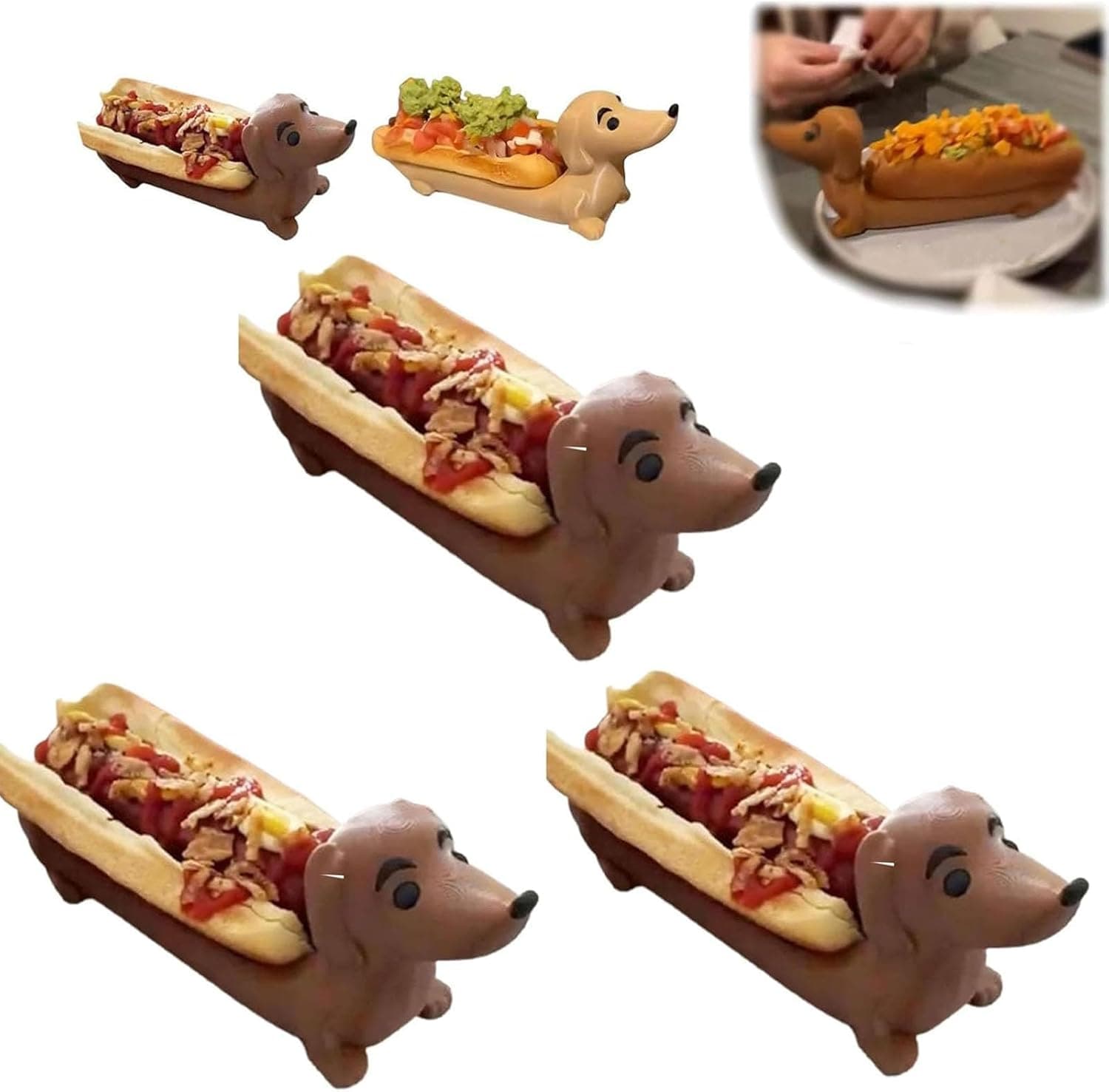 Supports pour hot-dog teckel