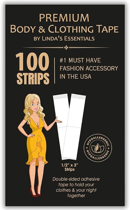 Lot de 100 rubans adhésifs double face pour vêtements