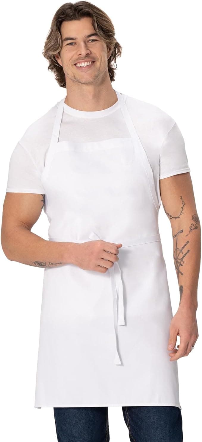 Tablier unisexe blanc