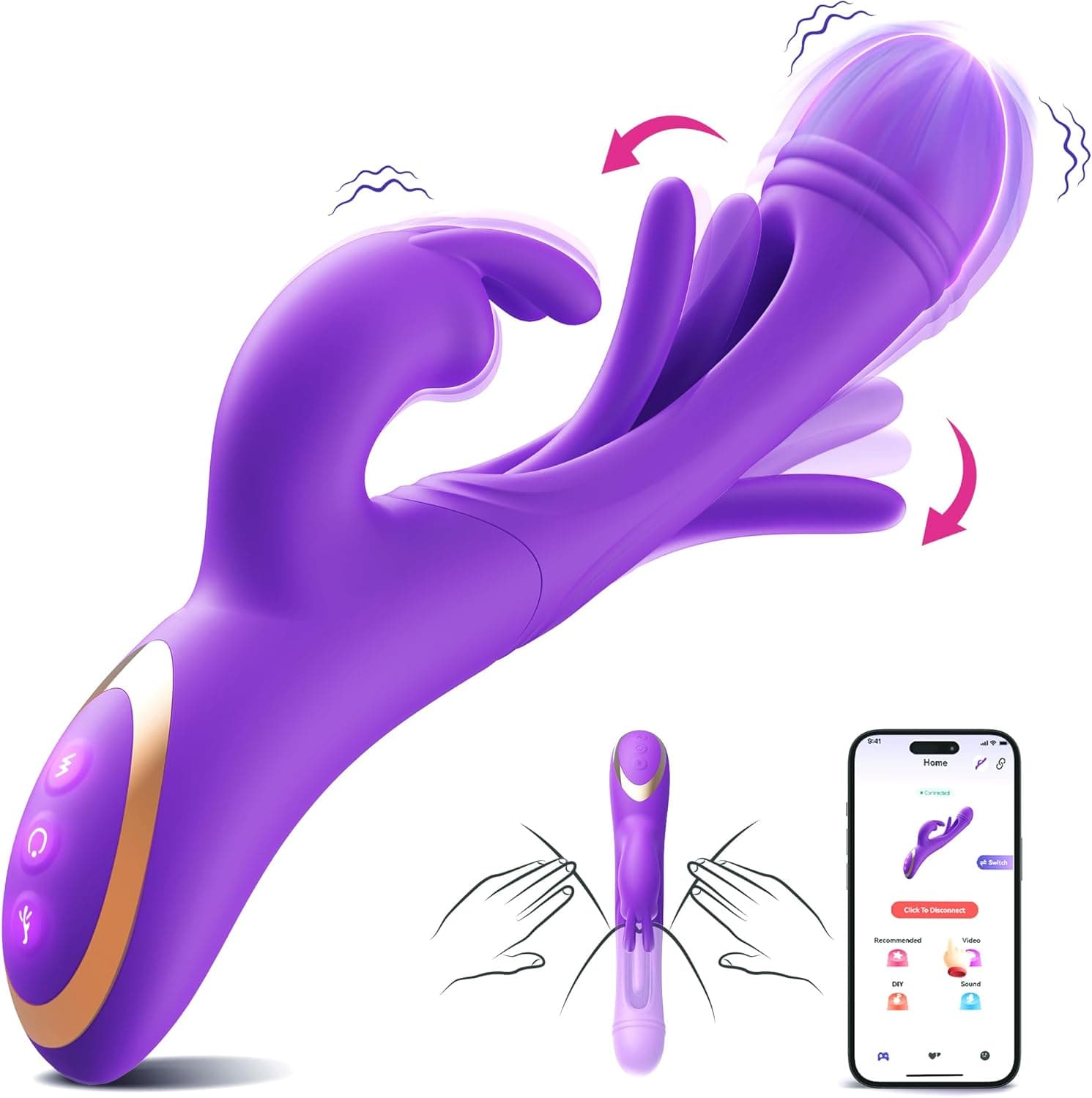Vibromasseur mutli-plaisirs - Yolodit