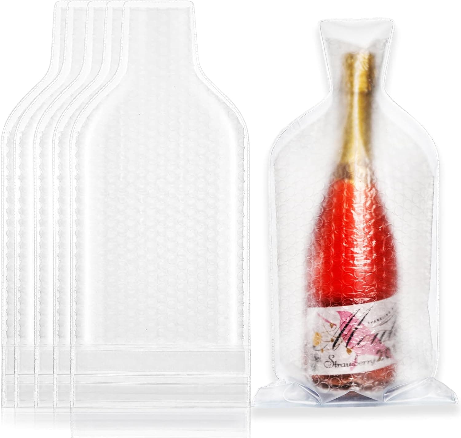 Lot de 6 sacs de voyage réutilisables pour le vin