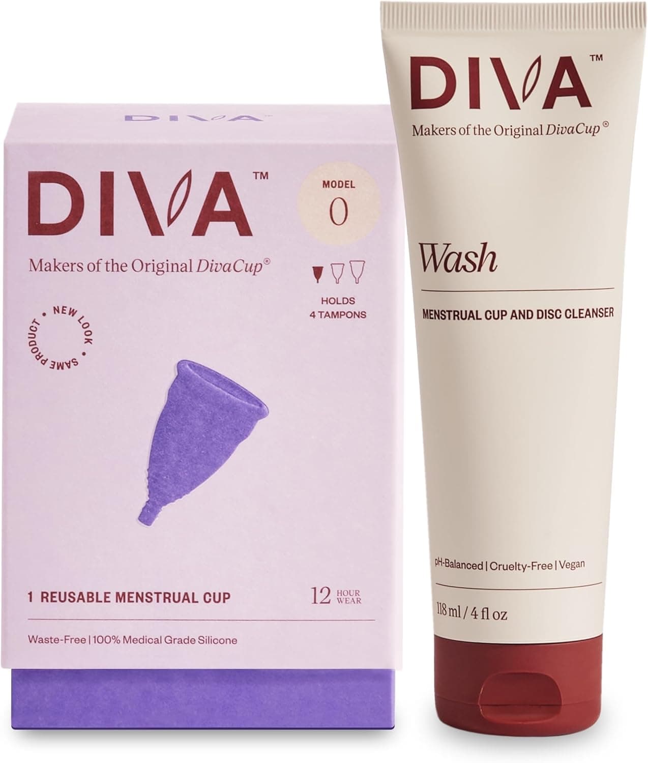 Coupe menstruelle réutilisable en silicone et savon, DIVA Cup