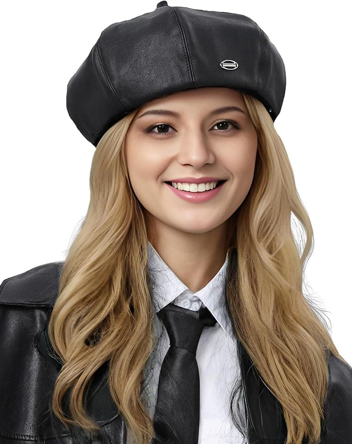 Béret en cuir
