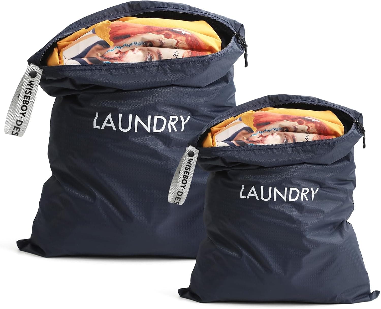 Lot de 2 sacs à linge pour vêtements sales