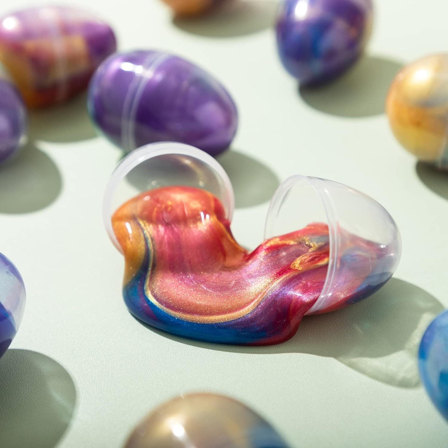ot de 12 œufs de Pâques préremplis de slime