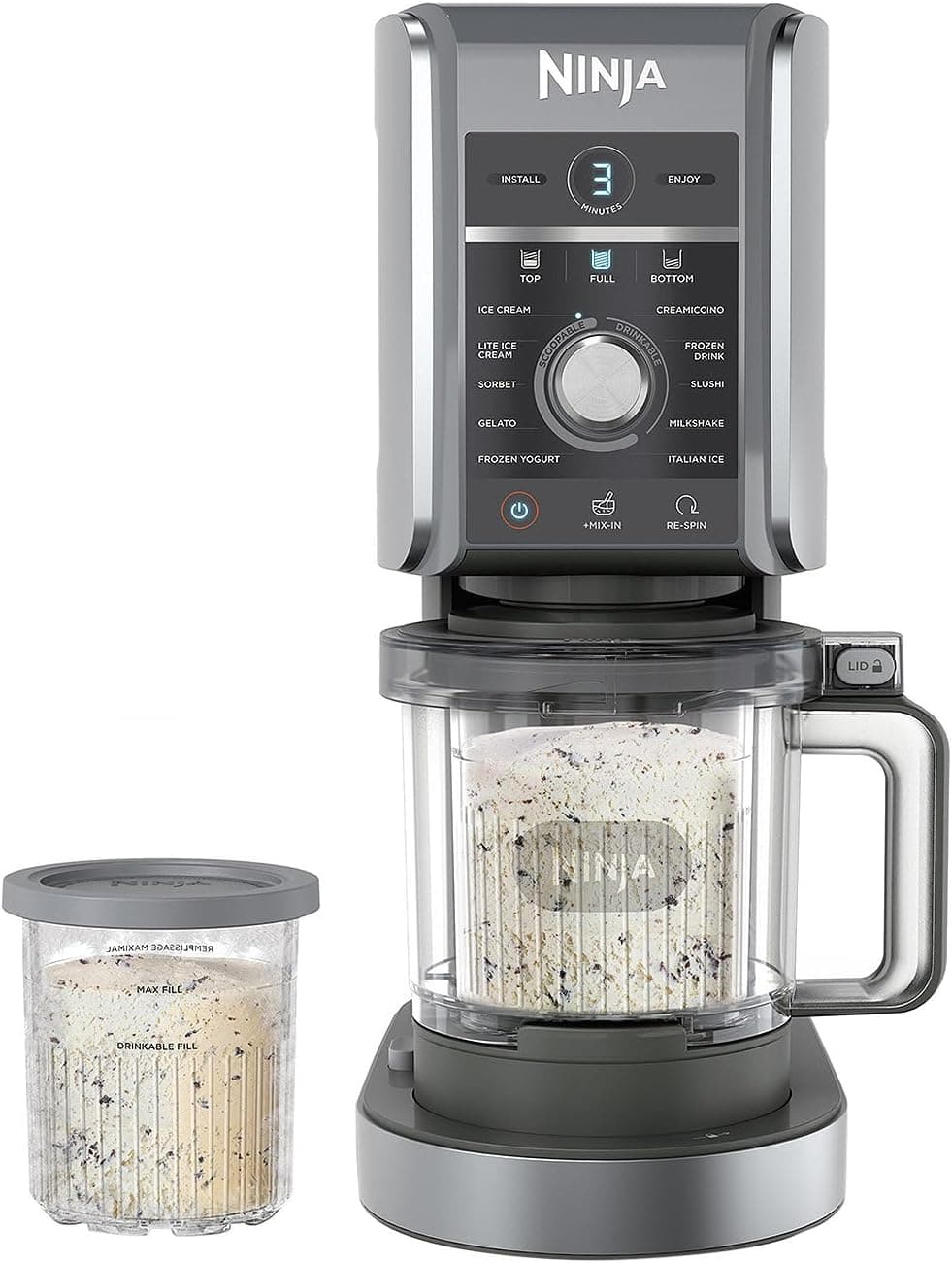 Ninja CREAMi Deluxe, Machine à crème glacée 