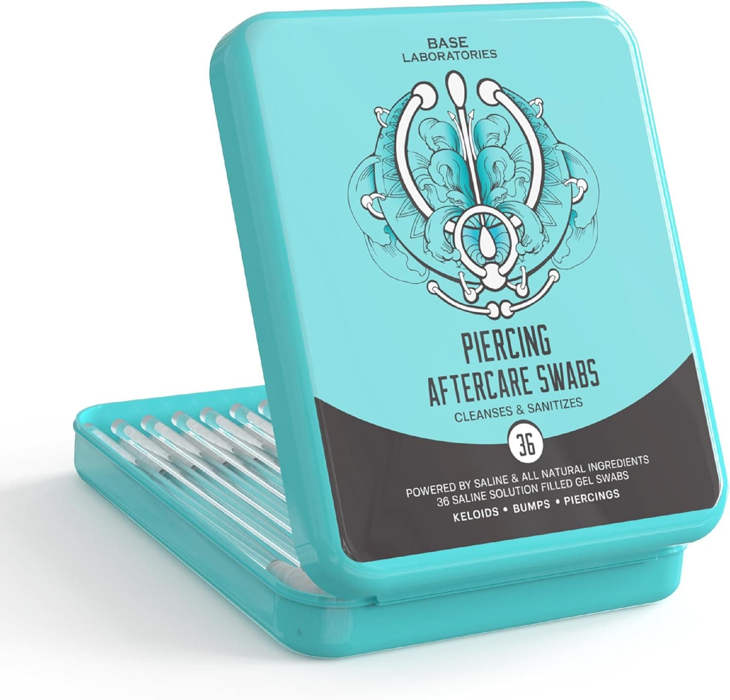 Écouvillons pour soins après piercing Base Labs