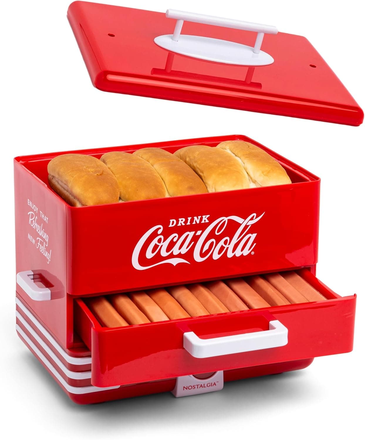 Cuiseur vapeur de hot-dog extra grand