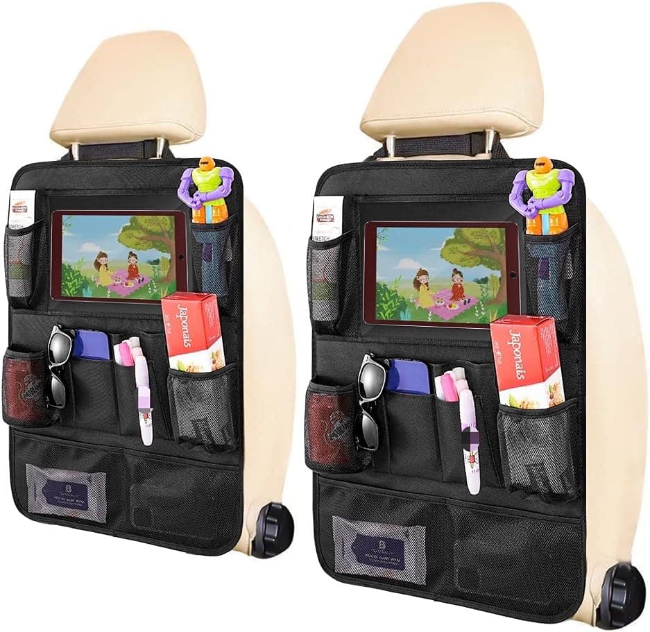 Organiseur de siège arrière pour enfants avec 11 poches de rangement