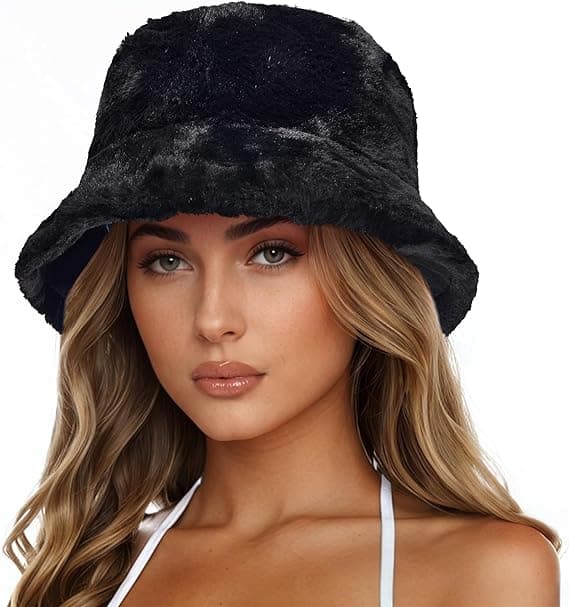 Chapeau de pêcheur en fausse fourrure