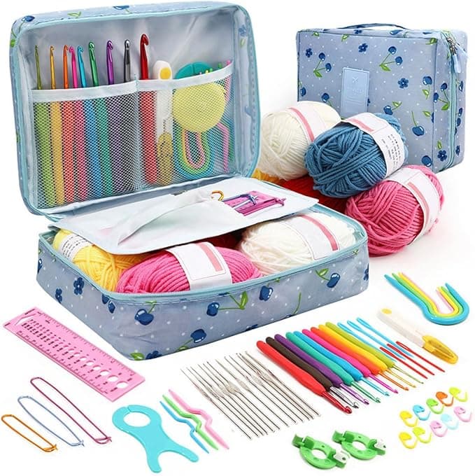 Kit de crochet de 58 pièces pour débutants