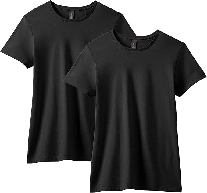 Gildan Lot de 2 t-shirts en coton doux