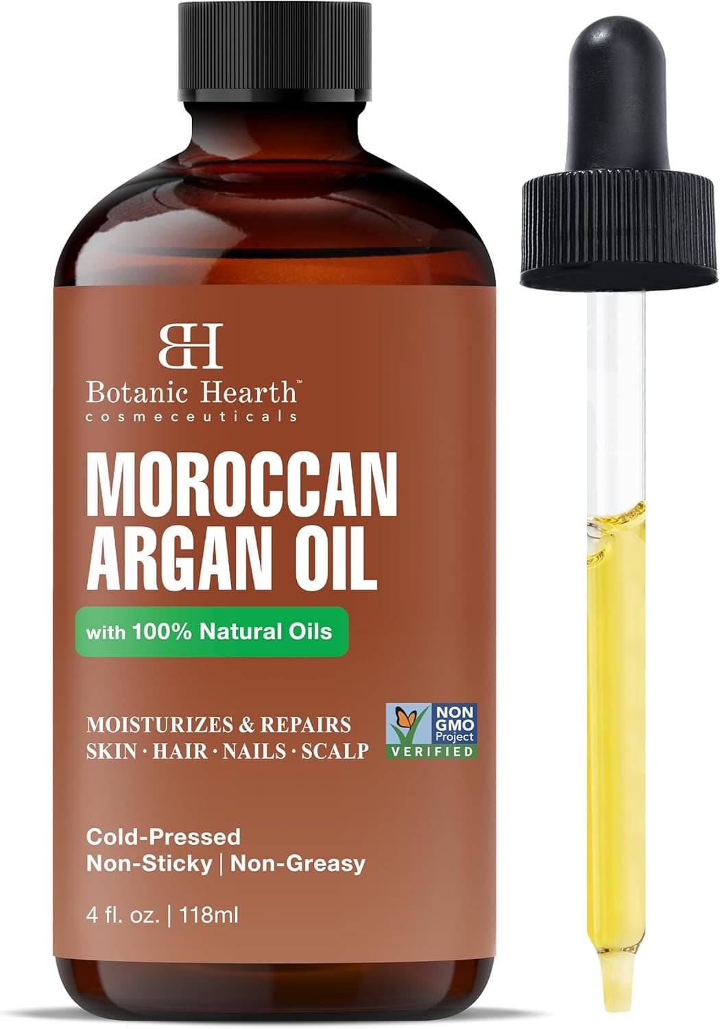 Huile d'argan pour les cheveux Botanic Hearth 