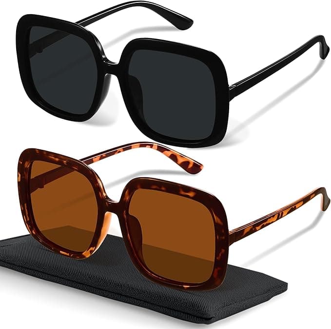 Lunettes de soleil polarisées surdimensionnées, 30$ sur Amazon