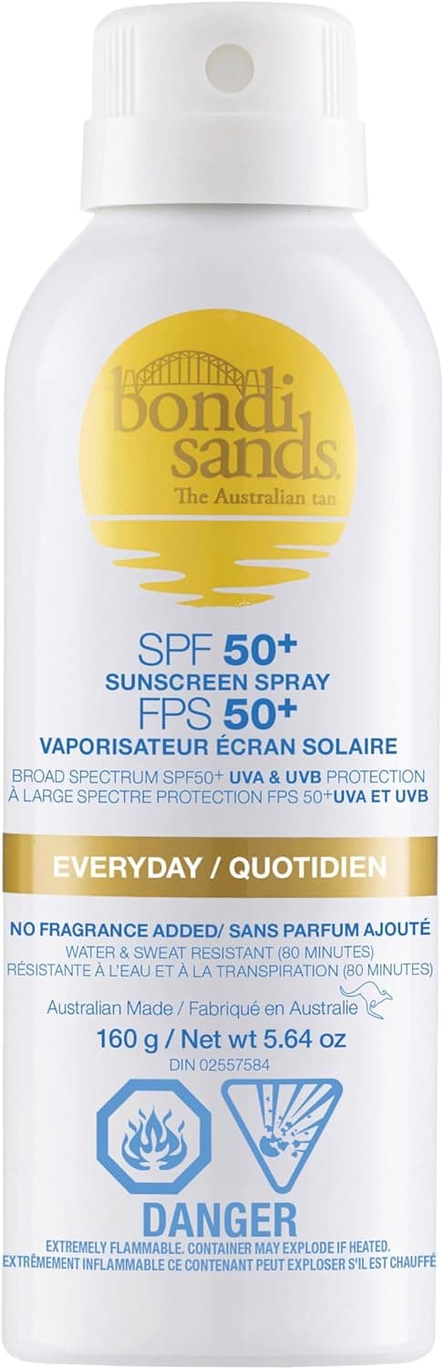 Brume corporelle légère FPS 50+ pour peaux sensibles, Bondi Sands