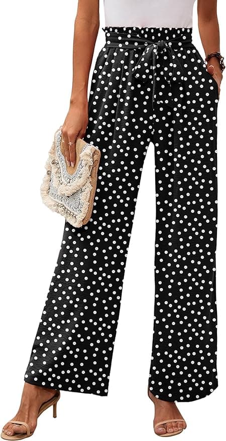 Pantalons légers à pois, 32$ sur Amazon